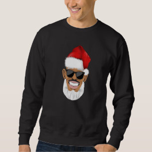 Cooler Schwarzer Hip Hop Afroamerikanischer Weihna Sweatshirt