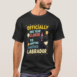Cooler schwarzer Labrador-Geburtstagshund T-Shirt