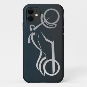 Cooler schwarzer silberner Motorrad-Rahmen Case-Mate iPhone Hülle