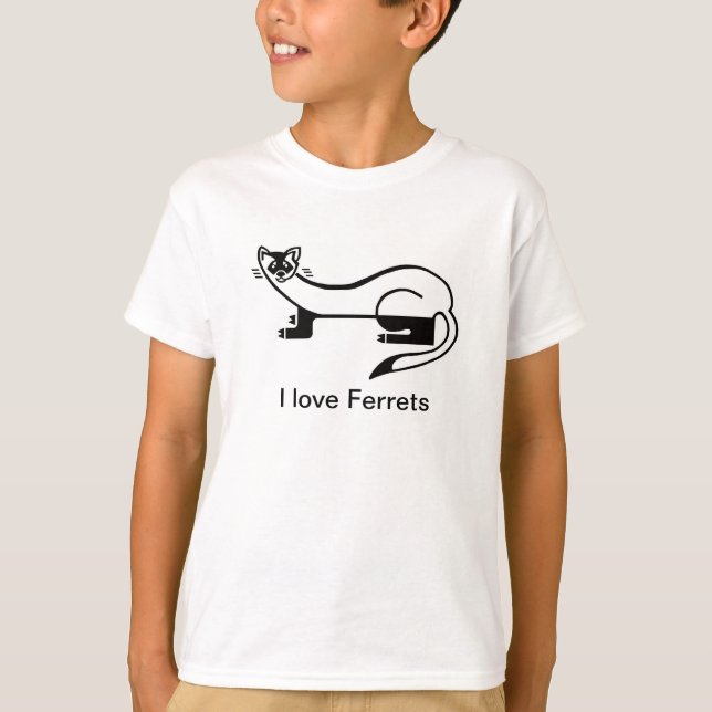 Cooler, schwarzfüßiger FERRET- Erhaltung - Natur - T-Shirt (Vorderseite)