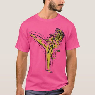 Cooler Schwarzgürtel Karate Lion, der Kampfkunst s T-Shirt