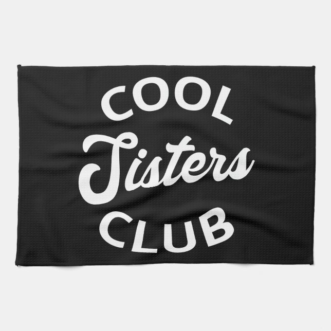 Cooler Schwesterklub I Geschirrtuch (Horizontal)