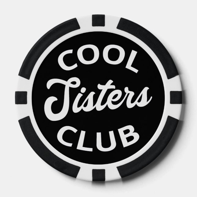 Cooler Schwesterklub I Pokerchips (Vorderseite)