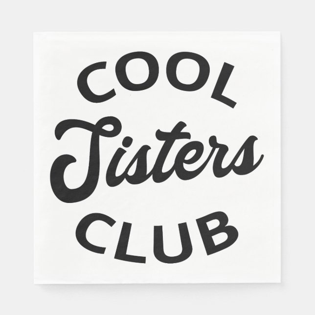 Cooler Schwesterklub I Serviette (Vorderseite)