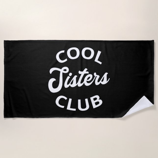 Cooler Schwesterklub I Strandtuch (Vorderseite)