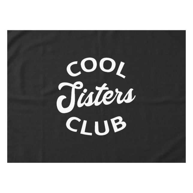 Cooler Schwesterklub I Tischdecke (Vorderseite (Horizontal))