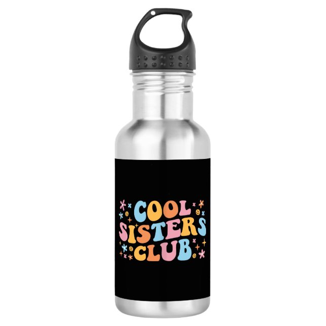 Cooler Schwesterklub III Edelstahlflasche (Vorderseite)