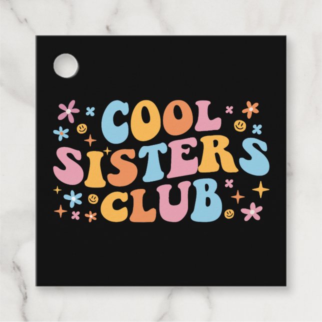 Cooler Schwesterklub III Geschenkanhänger (Vorderseite)