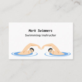 Cooler Schwimmlehrer Visitenkarte