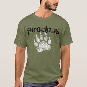 Cooler Schwuler Bär Pride Grunge Wilder Bär Tatze T-Shirt