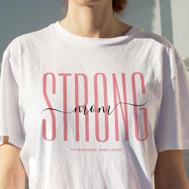 COOLER SINGLE MAMA STRONG MAMA BESTE MAMA JE T-Shirt (Von Creator hochgeladen)