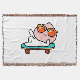 Cooler Skateboard-Moment Decke