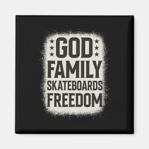 Cooler Skateboard Skate Skateboarding Freiheit Ska Magnet
