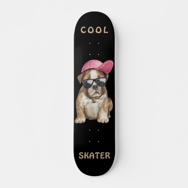 COOLER SKATER DOG SKATEBOARD (Vorne)