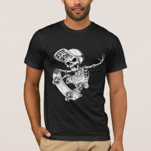 Cooler Skater Skeleton - Grunge & Emo Streetwear T-Shirt