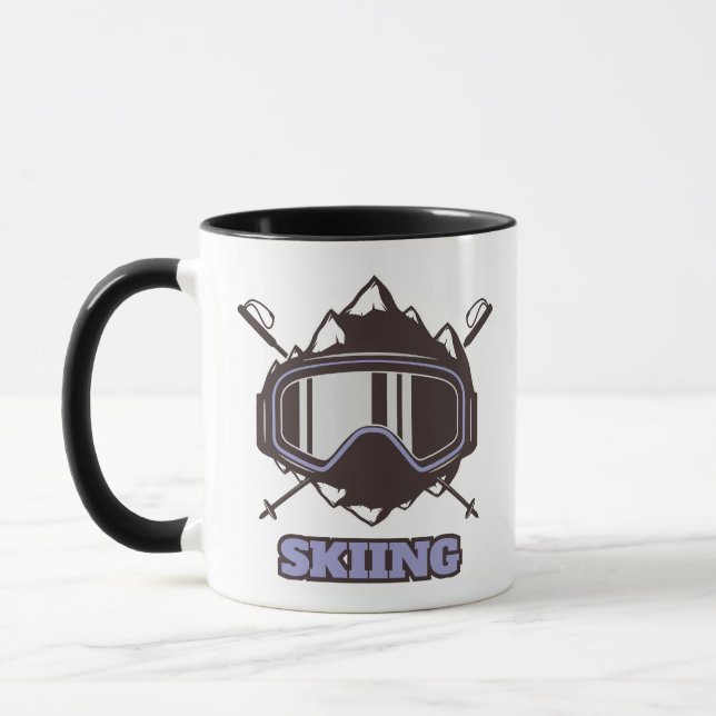 Cooler Skihelm  Tasse (Links)
