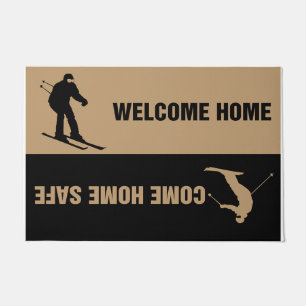 Cooler Skispieler Doormat, Sportmatte Fußmatte