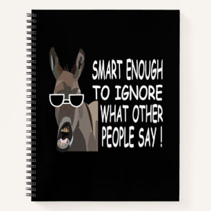 Cooler Smart Donkey Notizbuch