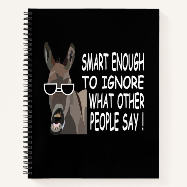 Cooler Smart Donkey Notizbuch (Vorderseite)
