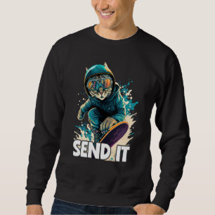 Cooler Snowboard für Männer Frauen Kinder S Sweatshirt