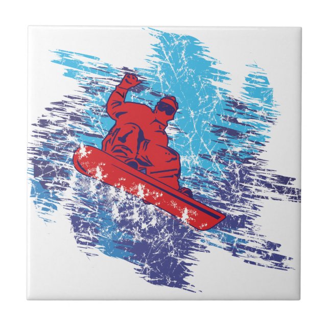 Cooler Snowboarder Fliese (Vorderseite)