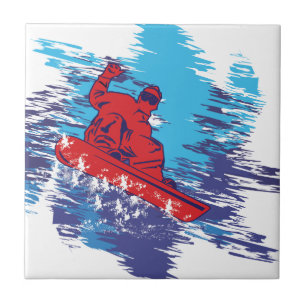 Cooler Snowboarder Fliese