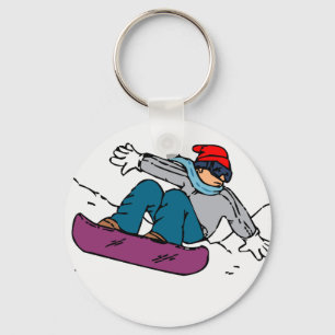 Cooler Snowboarder Snowboardgeschenk Liebe im Schlüsselanhänger