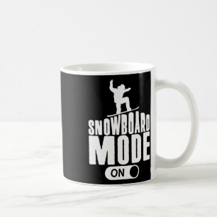 Cooler Snowboarder-Snowboardmodus für Jungen Kaffeetasse