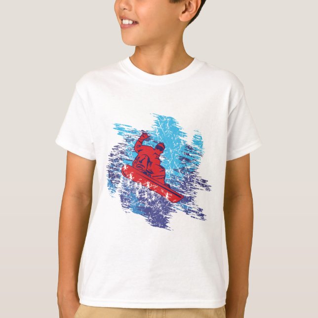 Cooler Snowboarder T-Shirt (Vorderseite)