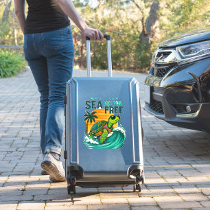 Cooler Sommer - Meeresschildkröten Aufkleber
