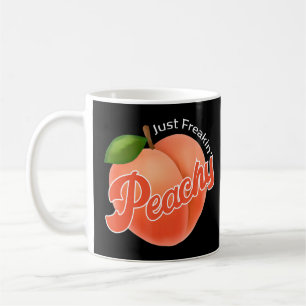 Cooler Sommer Obst Retro nur Peachy & Behalt It Pe Kaffeetasse