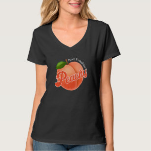 Cooler Sommer Obst Retro nur Peachy & Behalt It Pe T-Shirt