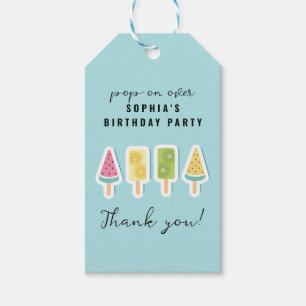 Cooler Sommer Popsicle Geburtstag Geschenkanhänger
