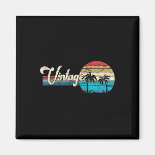 Cooler Sommerurlaub Männer Sunset Palm T Magnet