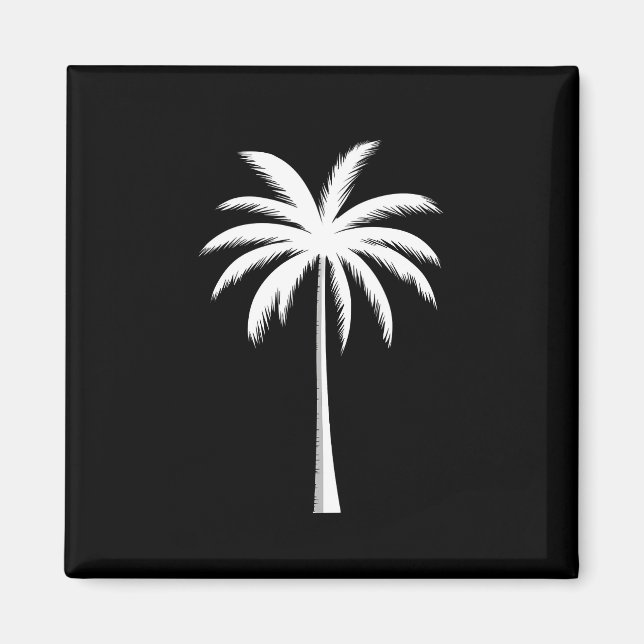 Cooler Sommerurlaub Sunset Beach Palm Tree Magnet (Vorne)