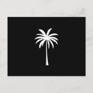 Cooler Sommerurlaub Sunset Beach Palm Tree Postkarte