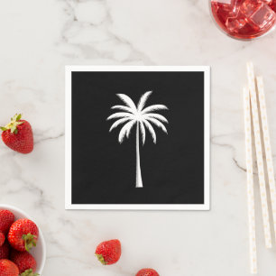 Cooler Sommerurlaub Sunset Beach Palm Tree Serviette