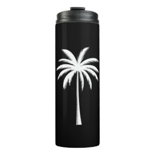 Cooler Sommerurlaub Sunset Beach Palm Tree Thermosbecher