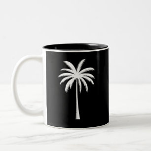 Cooler Sommerurlaub Sunset Beach Palm Tree Zweifarbige Tasse