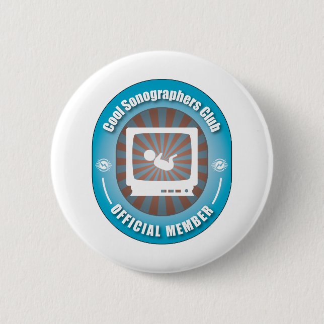 Cooler Sonographers Verein Button (Vorderseite)