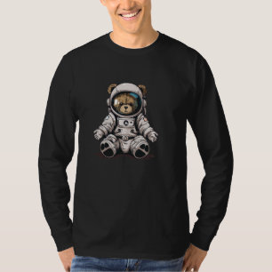 Cooler Space Anzug mit Teddy Bear für Astronauten T-Shirt