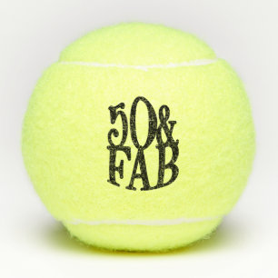 Cooler Spaß 50 & Fab Geburtstag Tennisbälle
