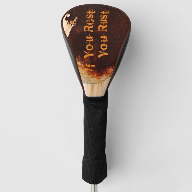 Cooler Spaß an der Rust Golf Headcover (Vorderseite)