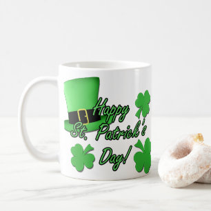 Cooler Spaß Green top hat Kleeblatts St Patricks D Kaffeetasse