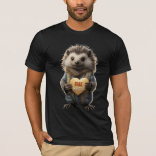 Cooler Spaß und sonnige Gratis-Hugs Porcupine T-Shirt