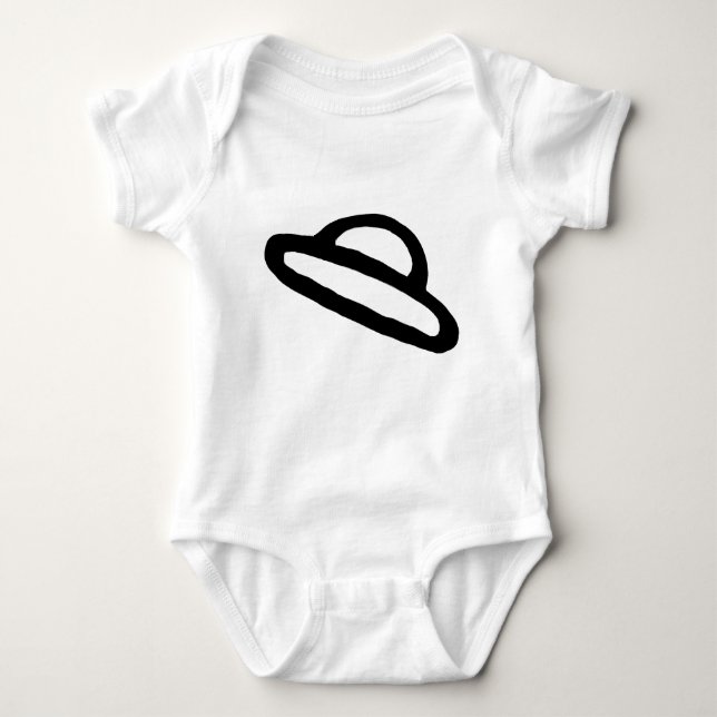 Cooler Spatel | Weltraumträume Baby Strampler (Vorderseite)