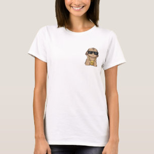 Cooler Sphinx mit Bling & Sonnenbrille T-Shirt