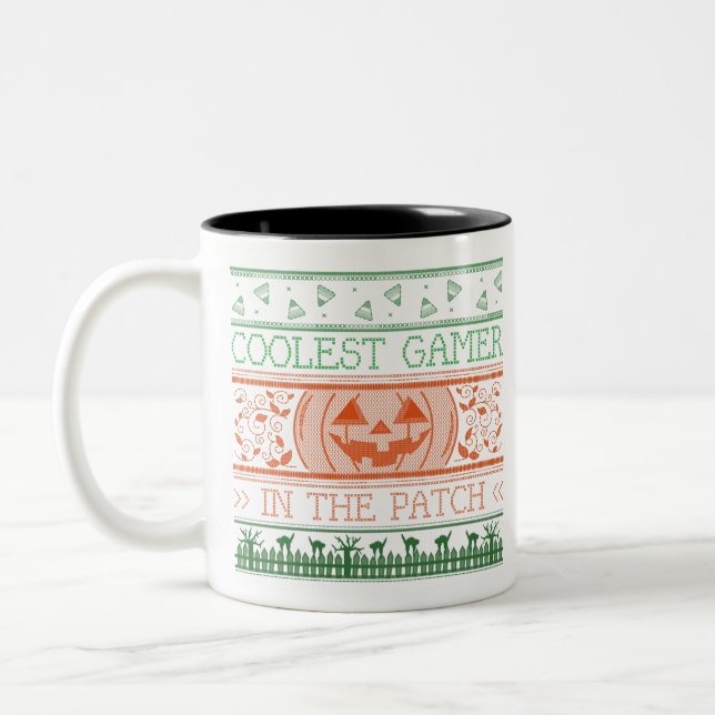 Cooler Spieler Zweifarbige Tasse (Links)