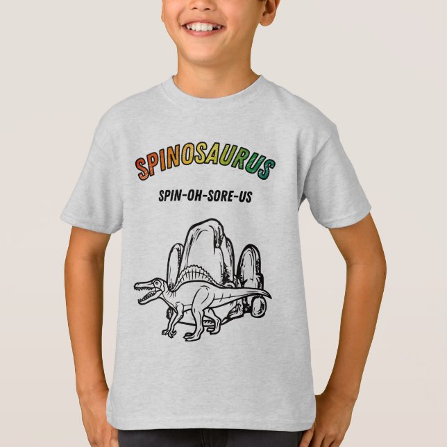 Cooler Spinosaurus Dinosaur-T - Shirt (Vorderseite)