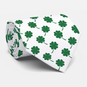 Cooler St. Patrick's Day Vierblattklee Krawatte